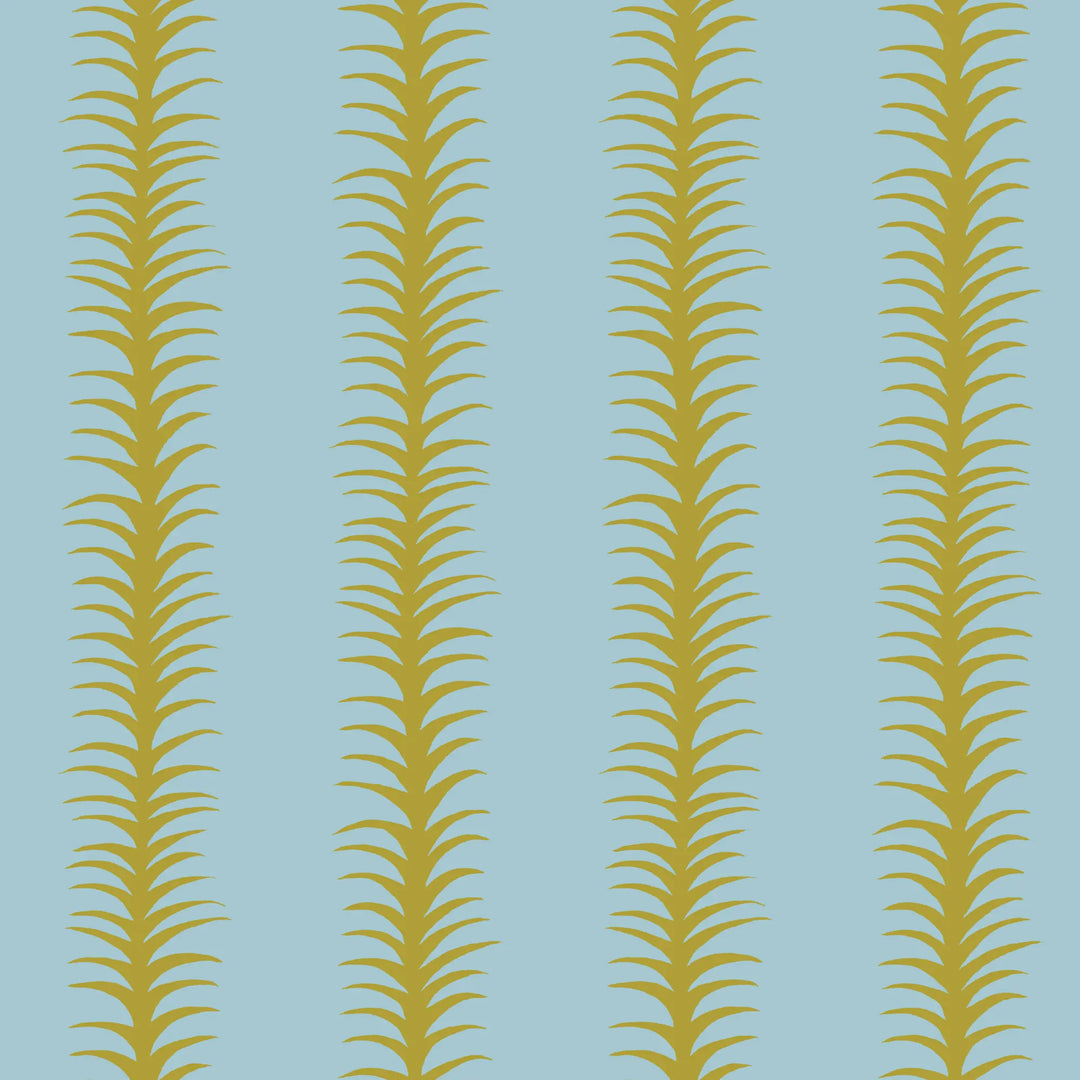 Wink Stripes - Sky Blue Green Wallpaper