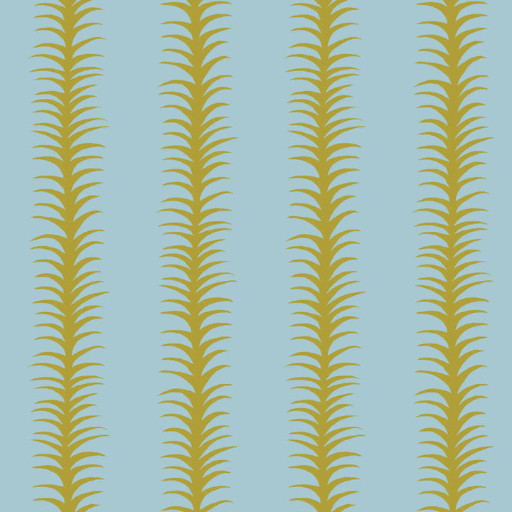 Wink Stripes - Sky Blue Green Wallpaper