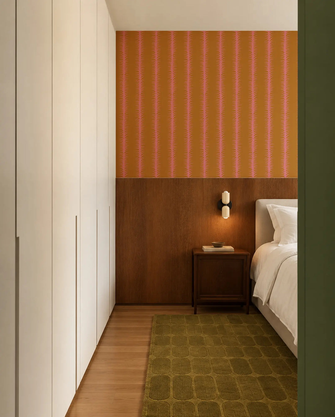 Wink Stripes - Spiced Orange Wallpaper