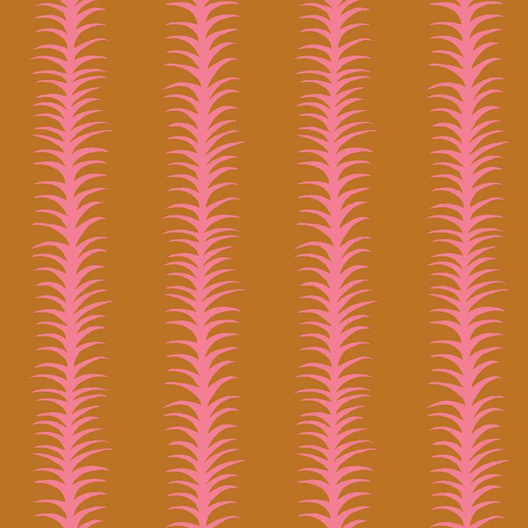 Wink Stripes - Spiced Orange Wallpaper