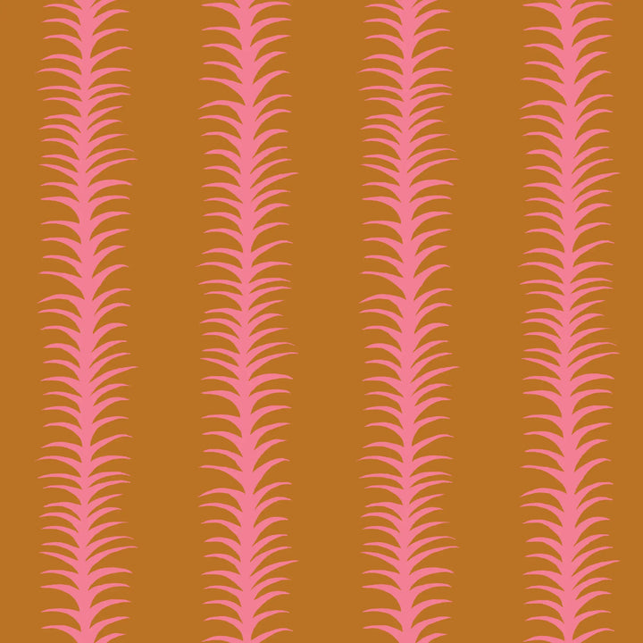 Wink Stripes - Spiced Orange Wallpaper