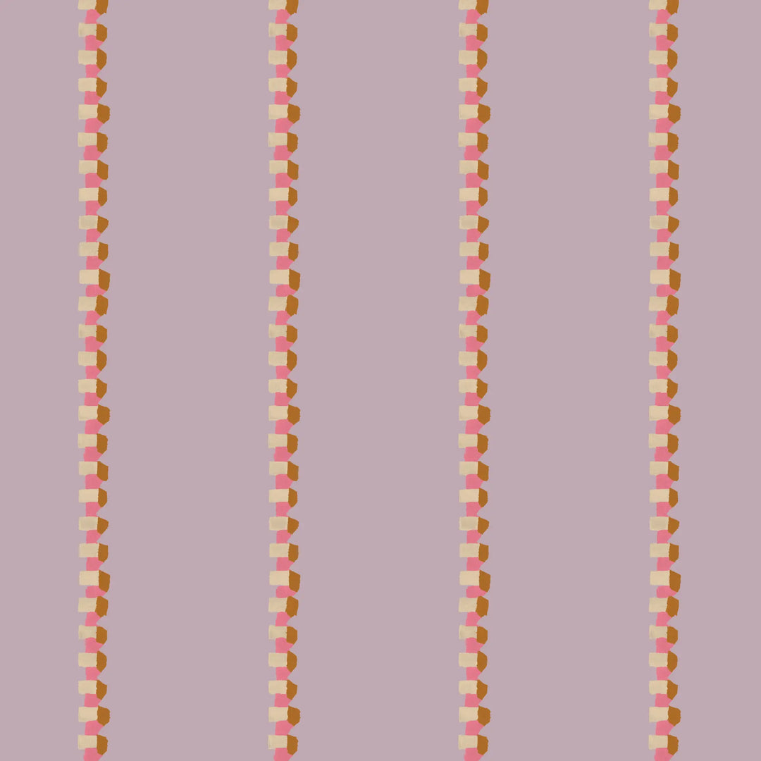 Zipped - Mauve Pink Wallpaper
