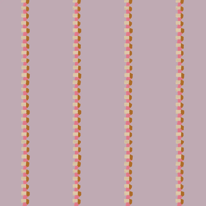 Zipped - Mauve Pink Wallpaper