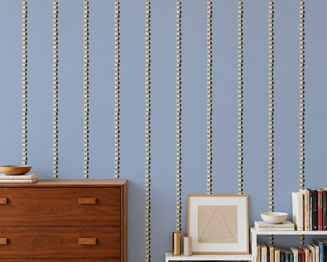 Zipped - Periwinkle Blue Wallpaper