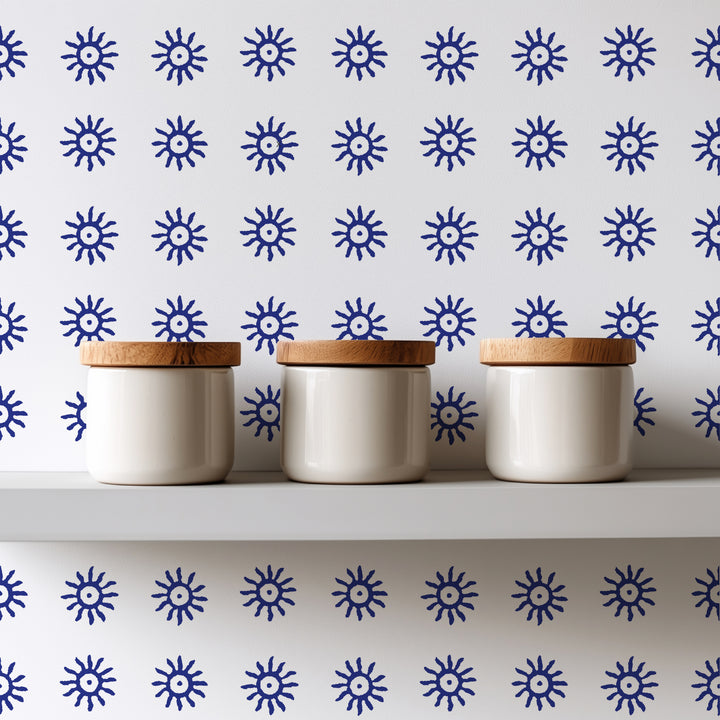 Here Comes the Sun - Blue Wallpaper by August Table