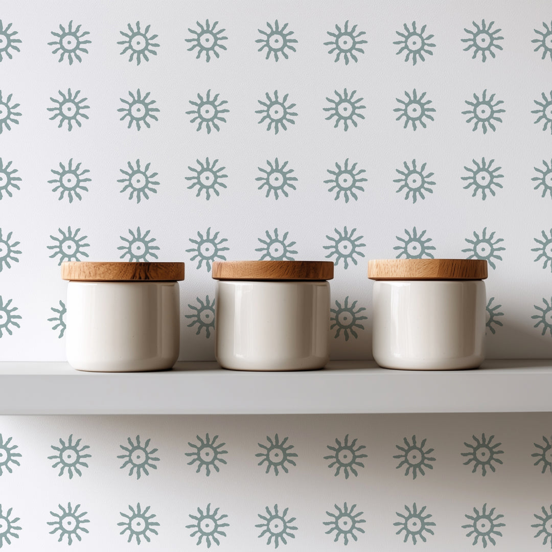 Here Comes the Sun - Tern Gray Wallpaper by August Table