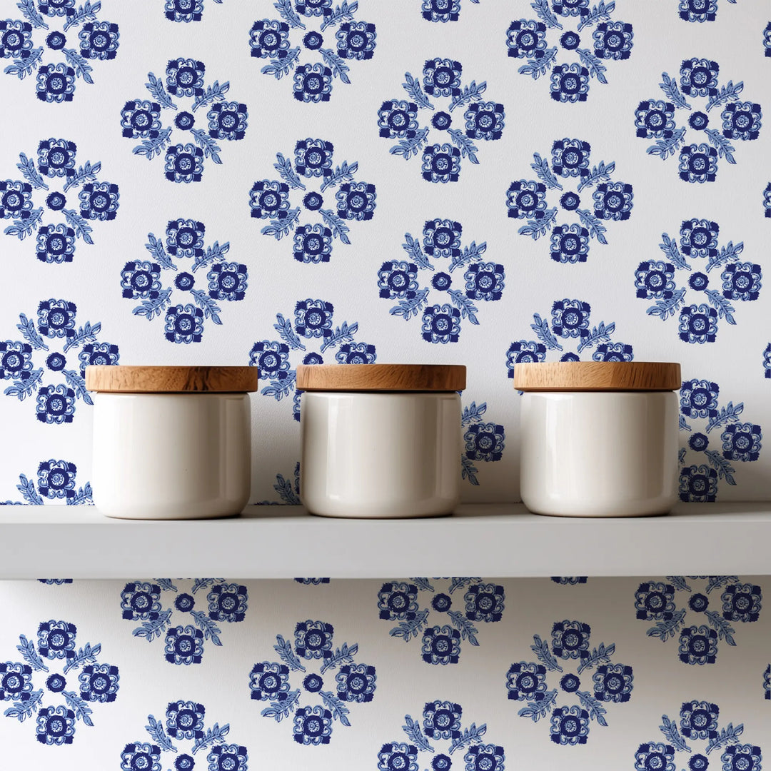 Moyen - Blue Wallpaper by August Table