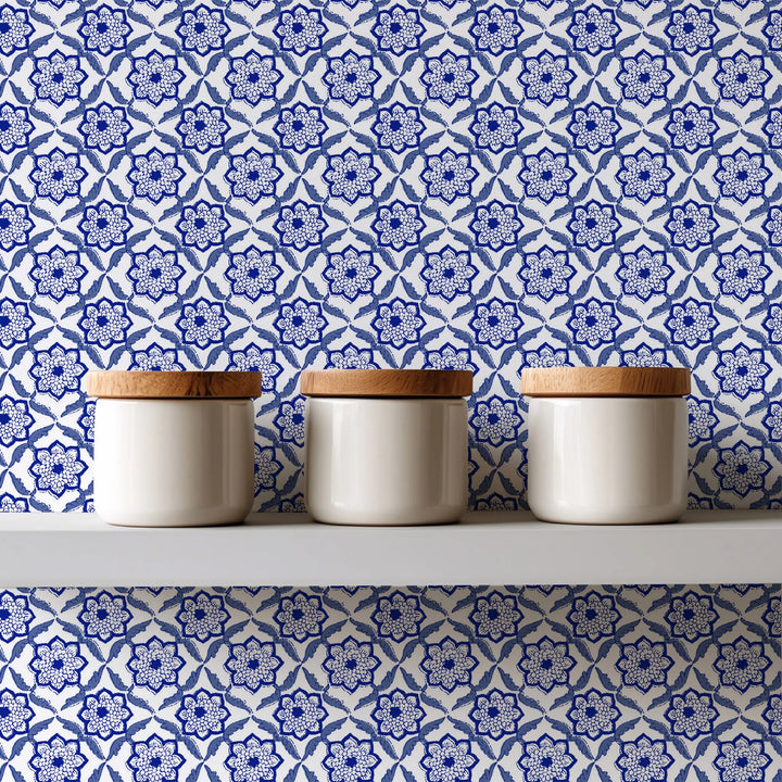 Seraphim - Blue Wallpaper by August Table