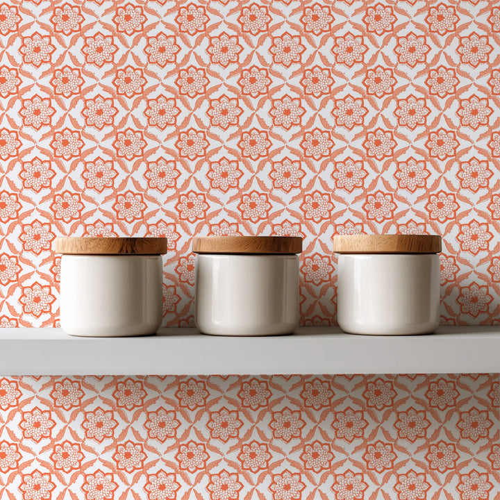 Seraphim - Orange Wallpaper by August Table
