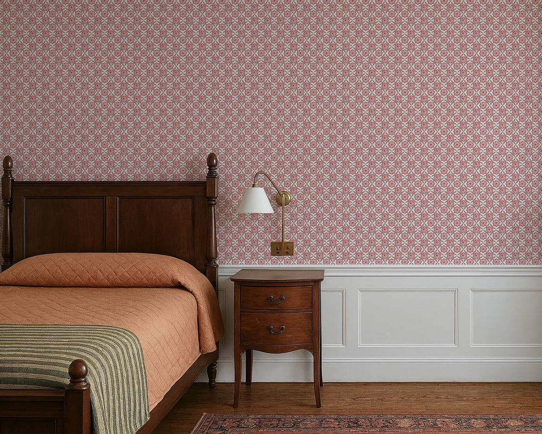 Seraphim - Red and Gray Wallpaper by August Table