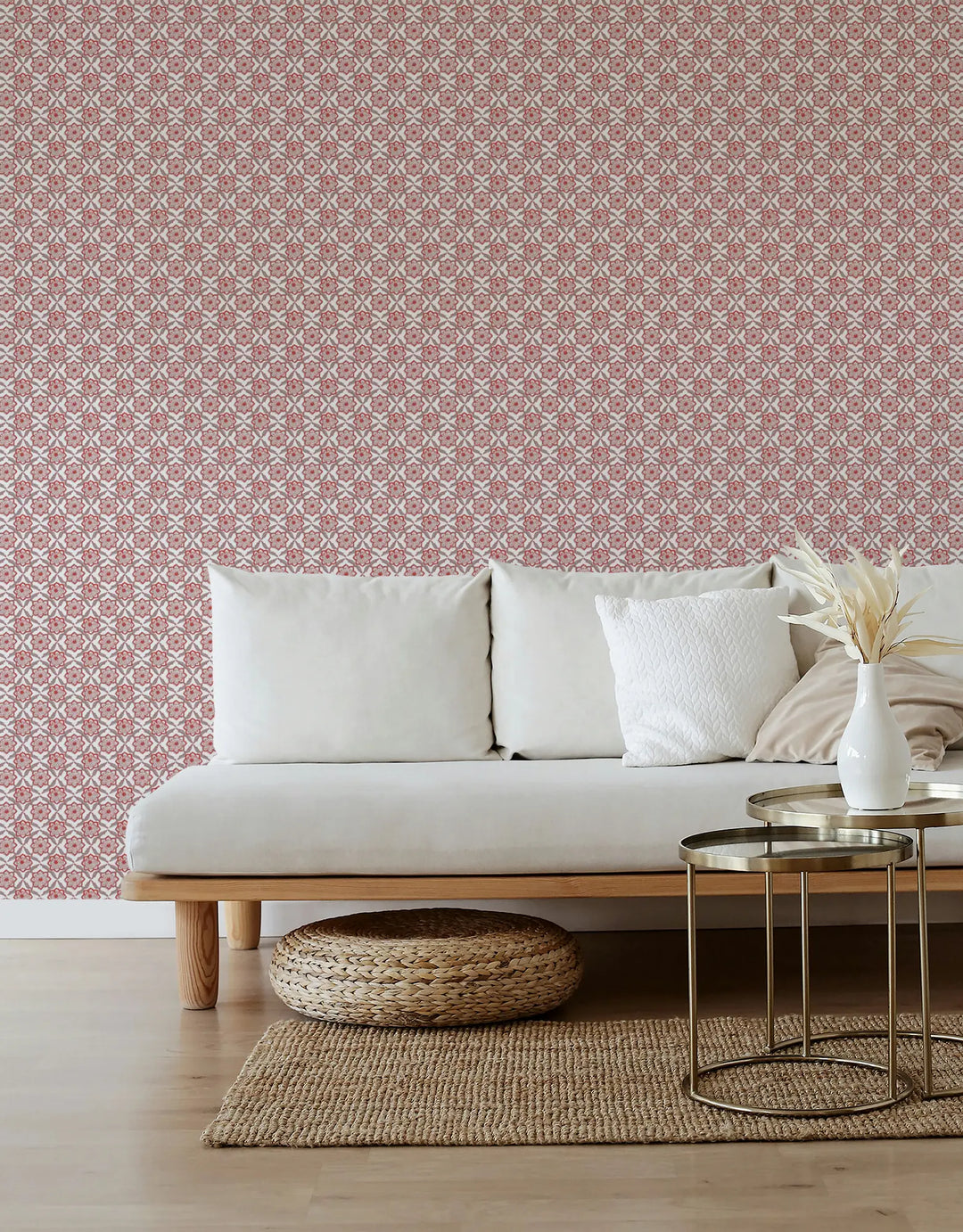 Seraphim - Red and Gray Wallpaper by August Table