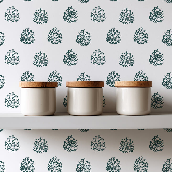 Juniper - Evergreen Wallpaper by August Table