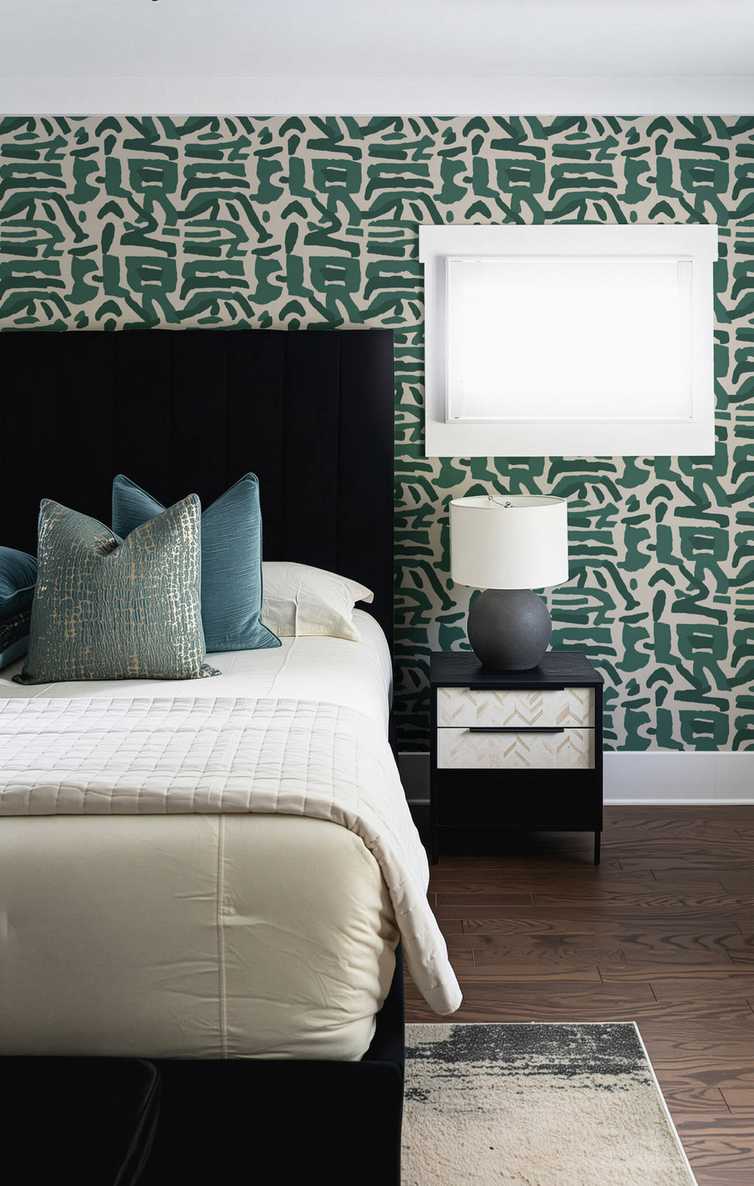 Tribal Traditions - Emerald Wallpaper by Blessed Little Bungalow