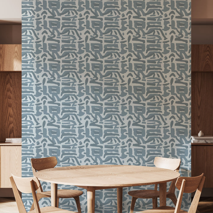 Tribal Traditions - Sky Blue Wallpaper by Blessed Little Bungalow