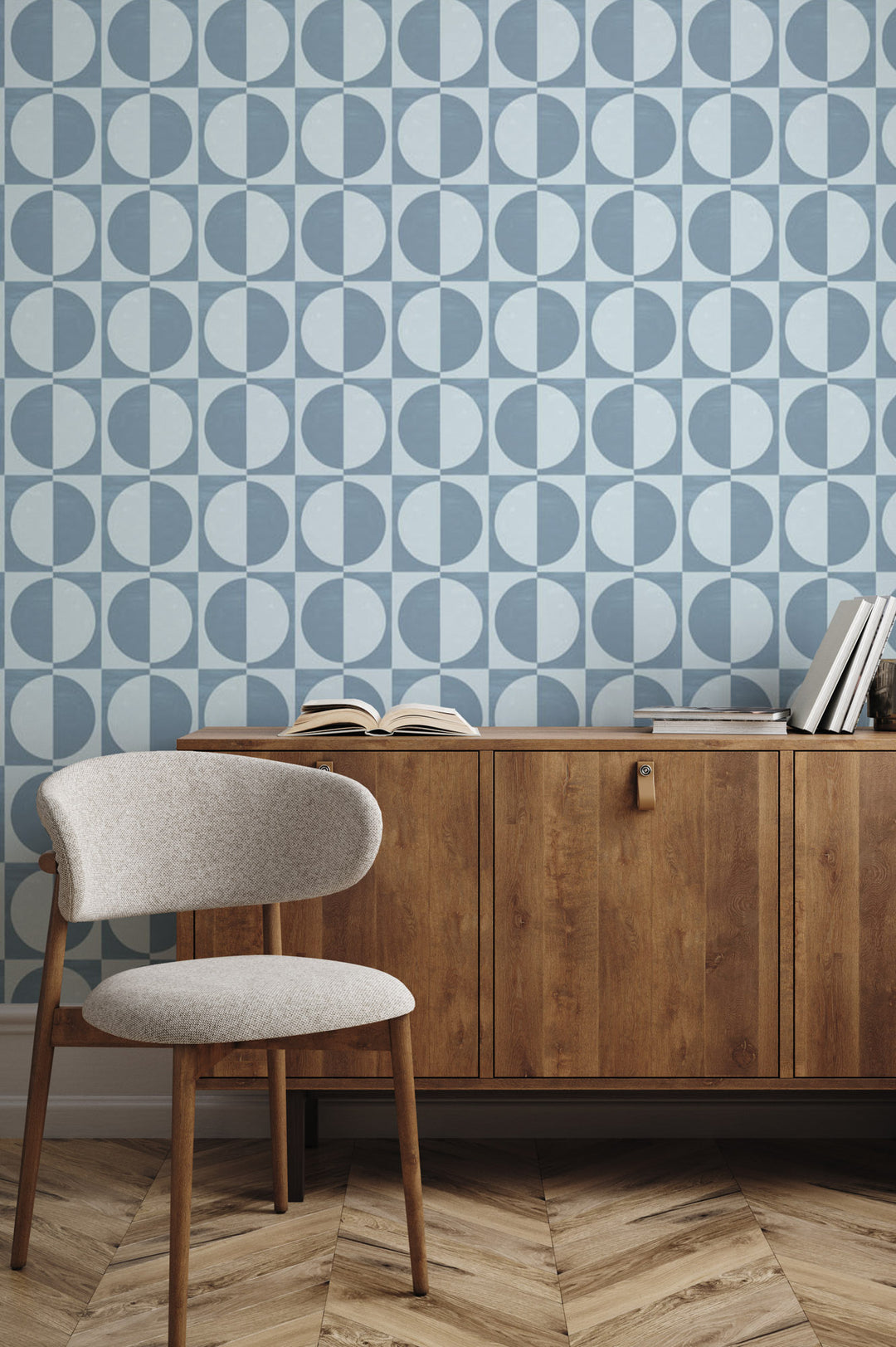 Glass Half Full - Sky Blue Wallpaper by Blessed Little Bungalow