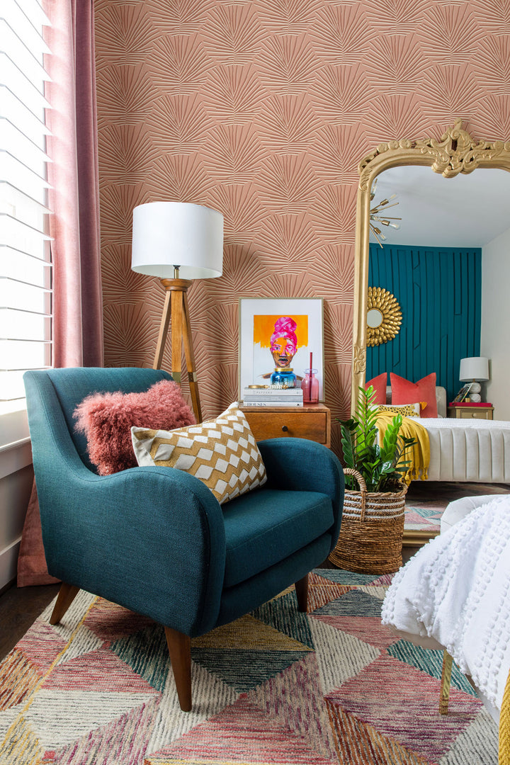 Isle of Palms - Coral Clay Wallpaper by Blessed Little Bungalow