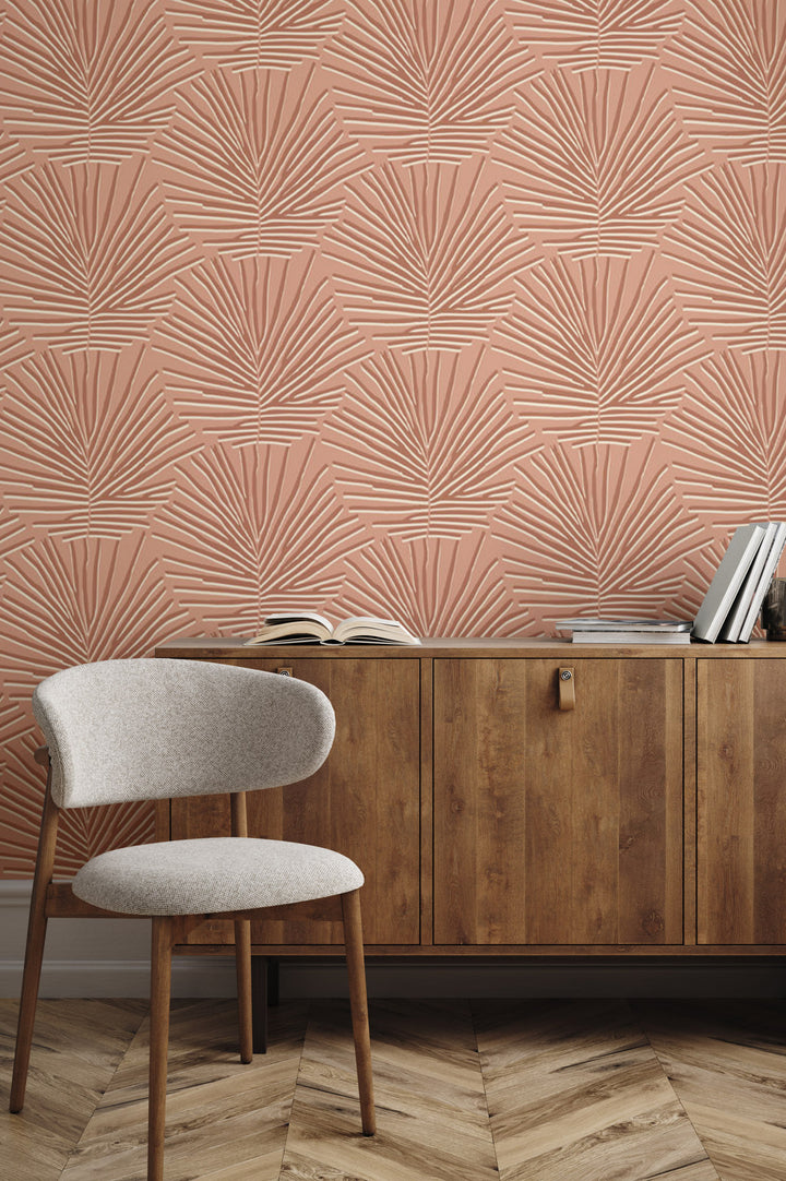 Isle of Palms - Coral Clay Wallpaper by Blessed Little Bungalow