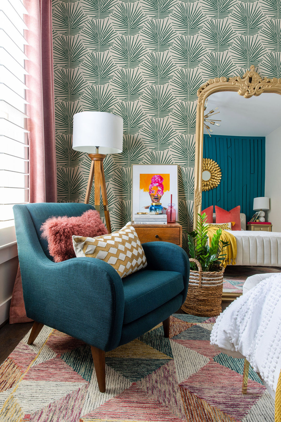 Isle of Palms - Emerald Wallpaper by Blessed Little Bungalow
