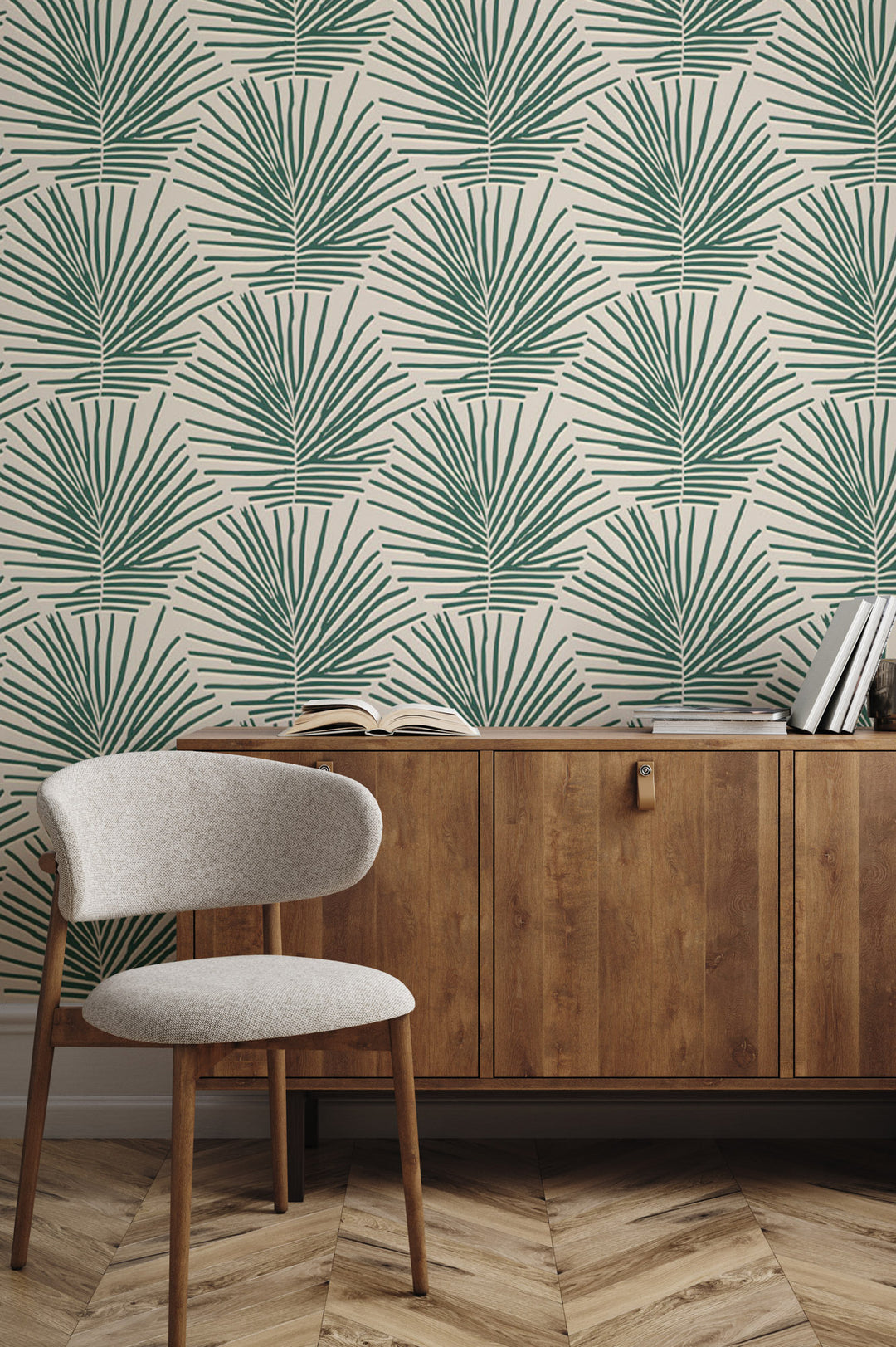 Isle of Palms - Emerald Wallpaper by Blessed Little Bungalow