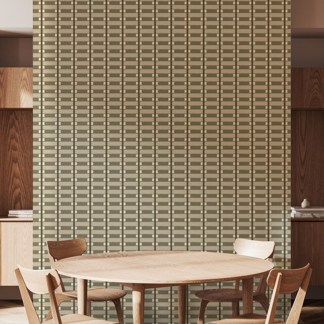 Lowcountry Sweetgrass - Olive Taupe Wallpaper by Blessed Little Bungalow