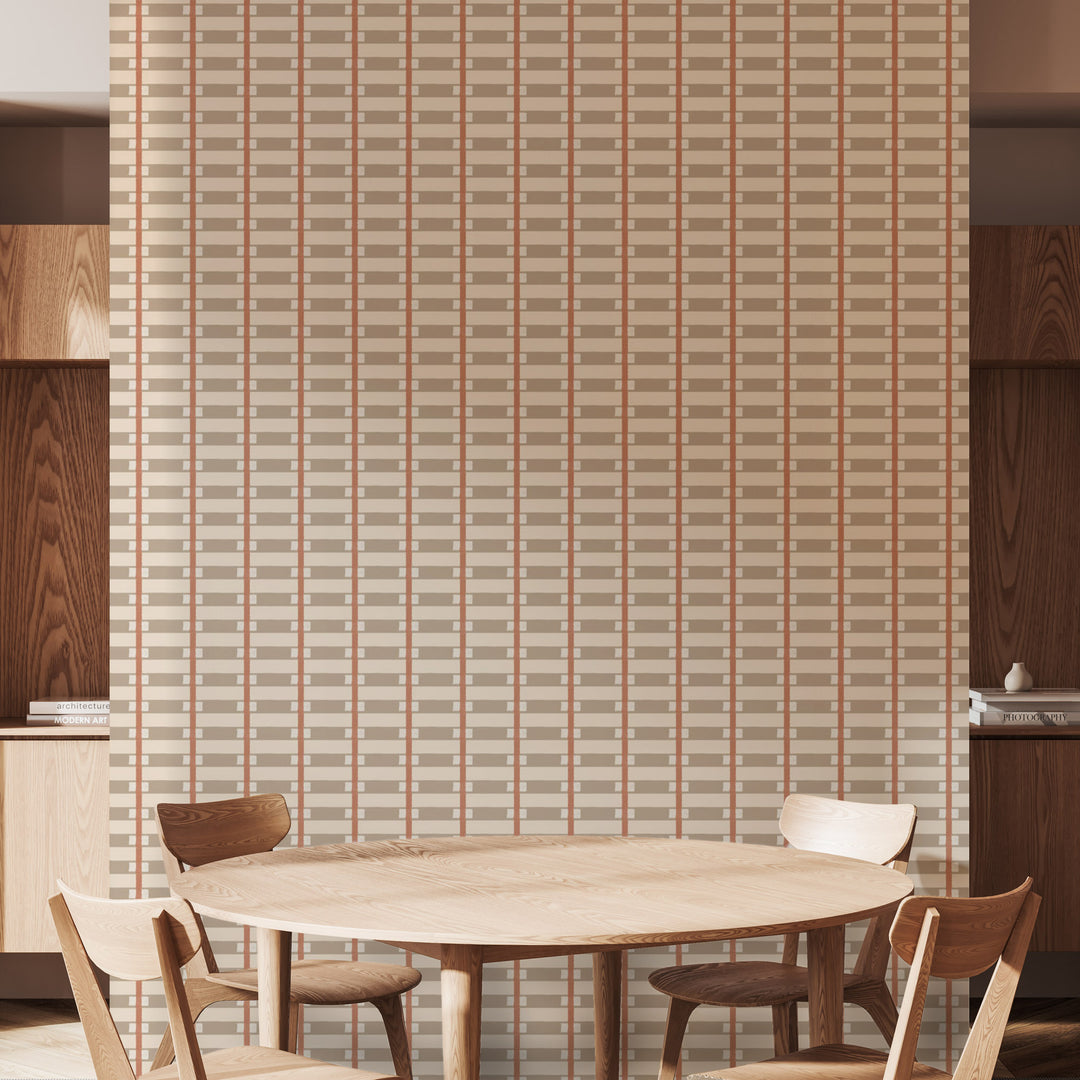 Lowcountry Sweetgrass - Taupe Clay Wallpaper by Blessed Little Bungalow