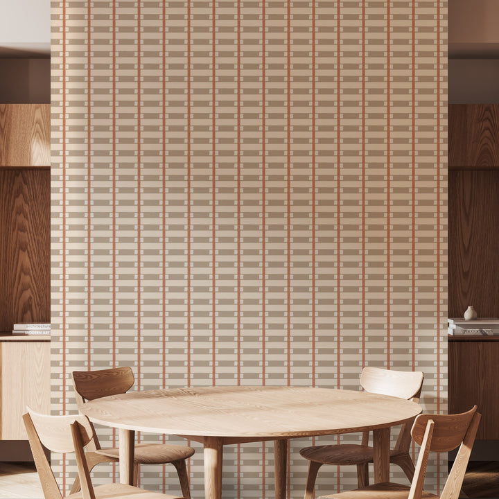 Lowcountry Sweetgrass - Taupe Clay Wallpaper by Blessed Little Bungalow