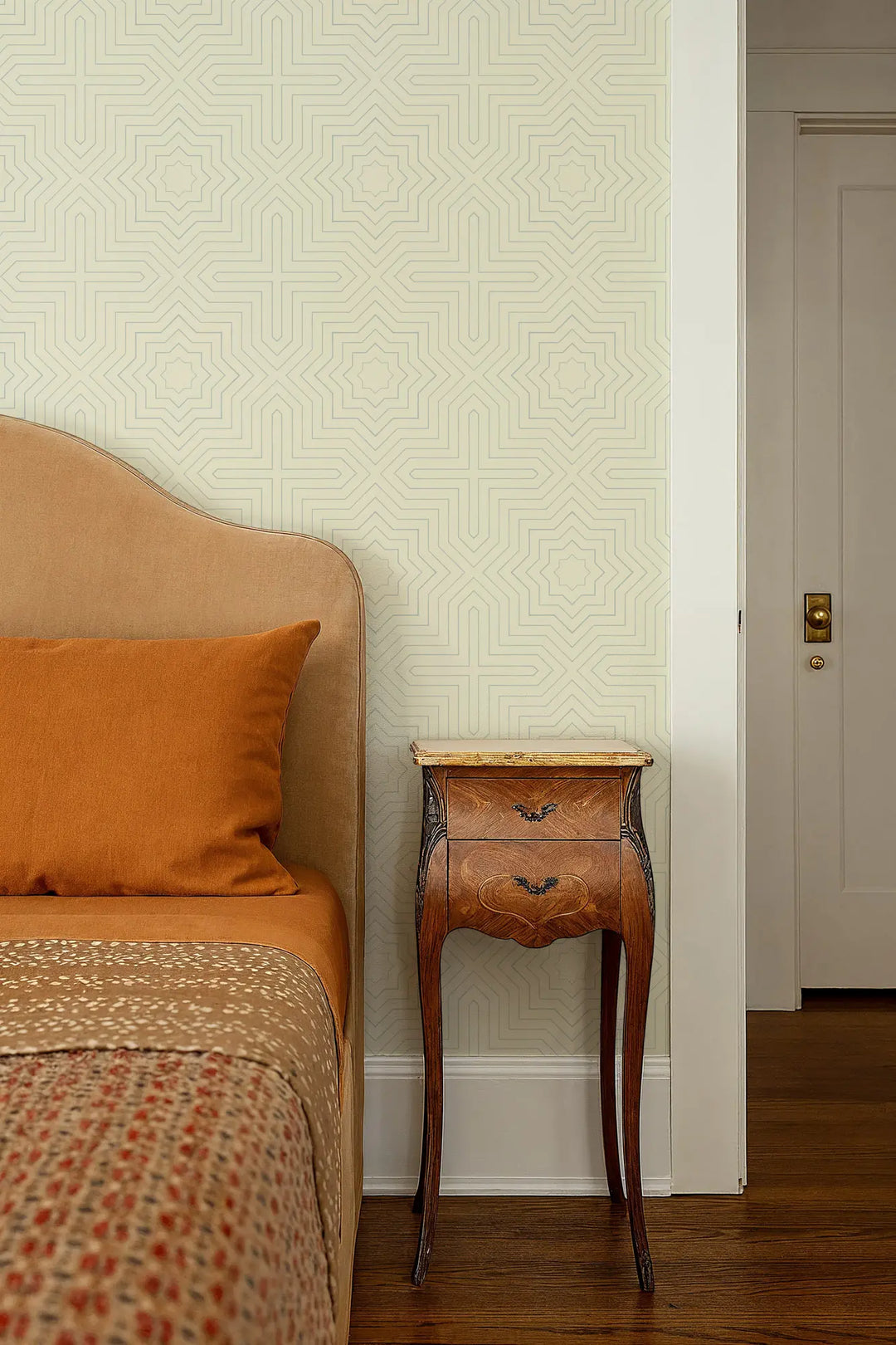 Grand - Pale Mineral Blue Wallpaper