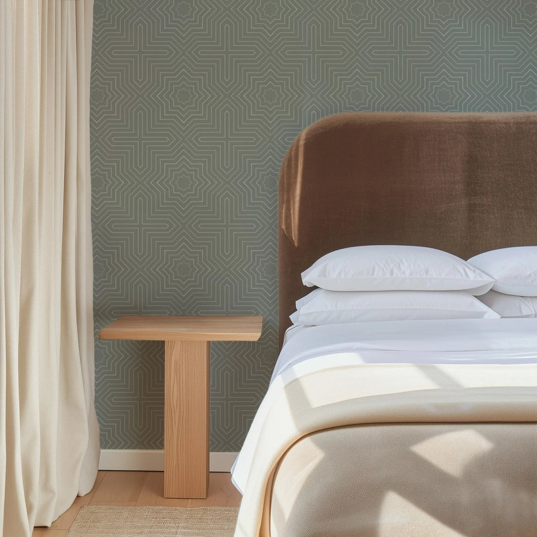 Grand - Sage Taupe Wallpaper