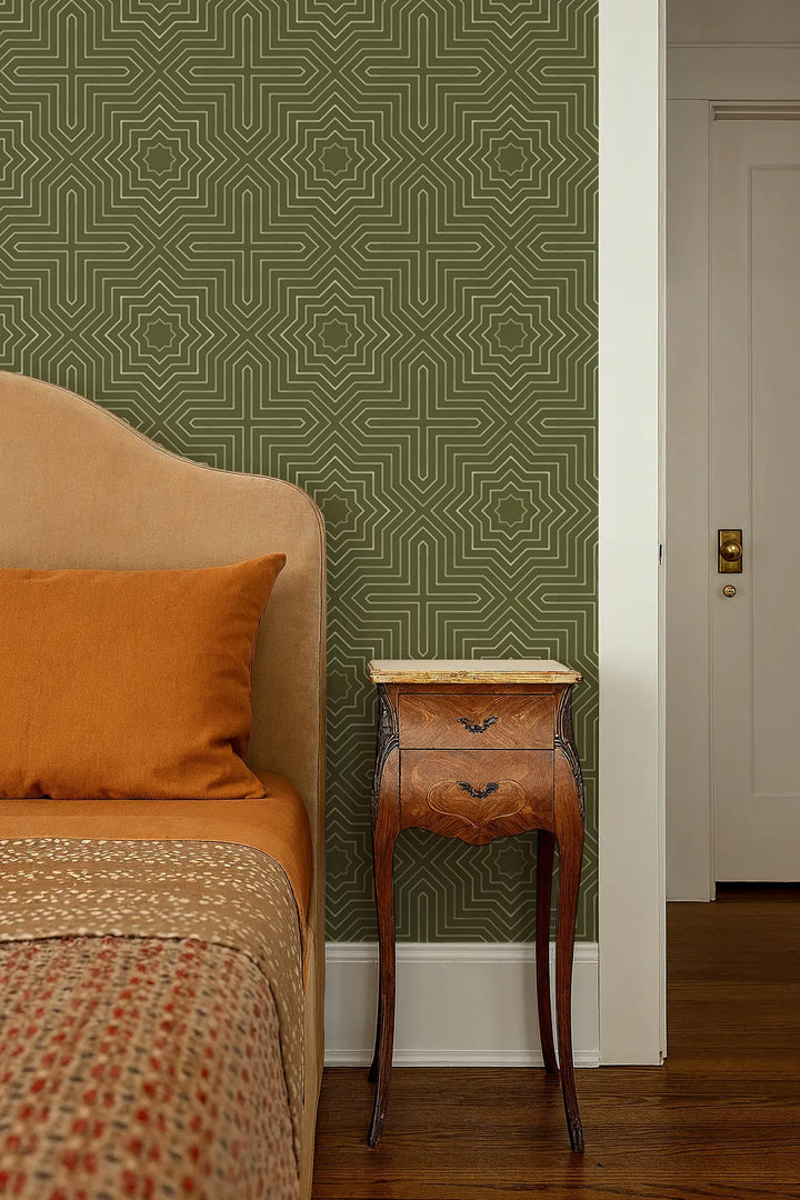 Grand - Deep Olive Wallpaper