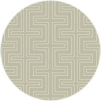 Halsted Geometric - Muted Brown Wallpaper