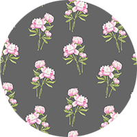 Peony Bouquet - Pink Floral Wallpaper by Cara's Garden