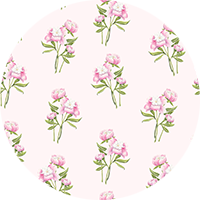 Peony Bouquet - Gray Floral Wallpaper by Cara's Garden