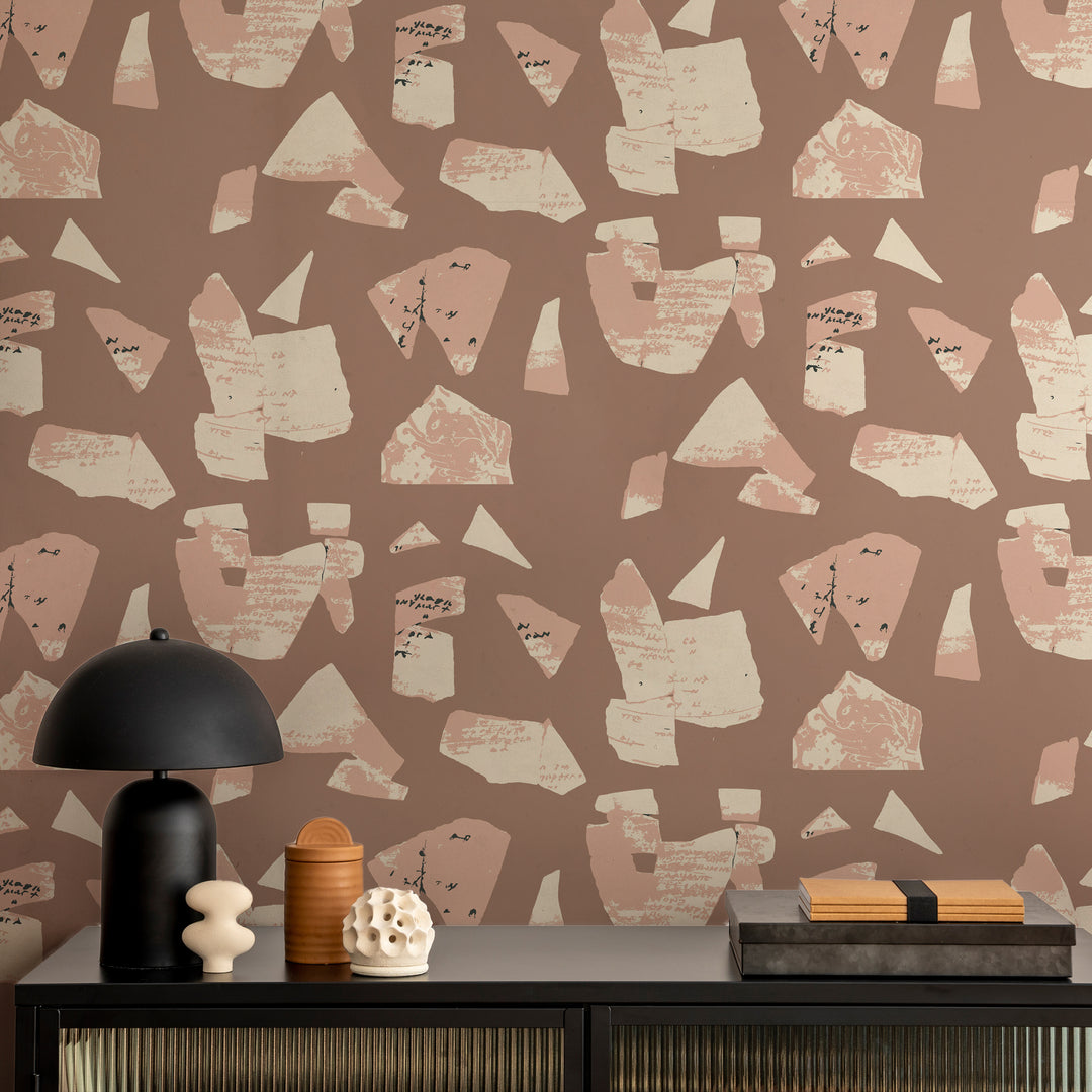 Bo-Kaap Curb - Blush Wallpaper by Forbes + Masters