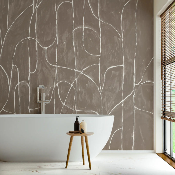 Boulder Beach Wall Mural - Cocoa Wallpaper by Forbes Masters