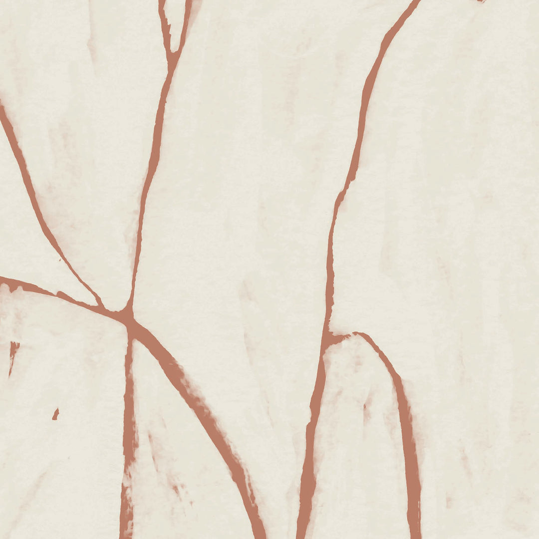 Boulder Beach Wall Mural - Terracotta Linen Wallpaper by Forbes Masters