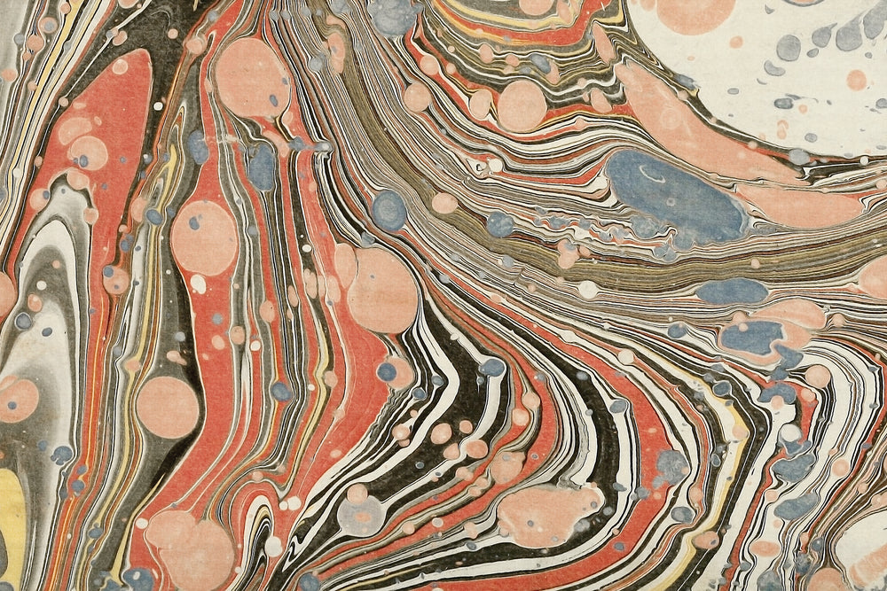Polychrome Paper Chimera Marble Wall Mural - Polychrome - Mitchell Black