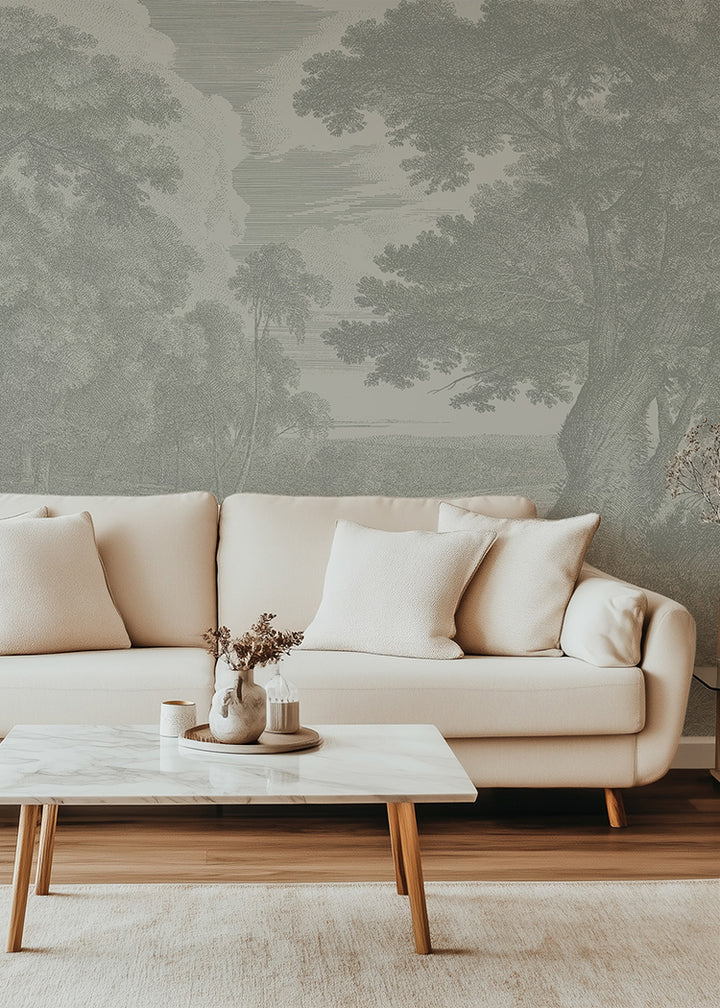 Edge of a Wood Wall Mural - Walnut