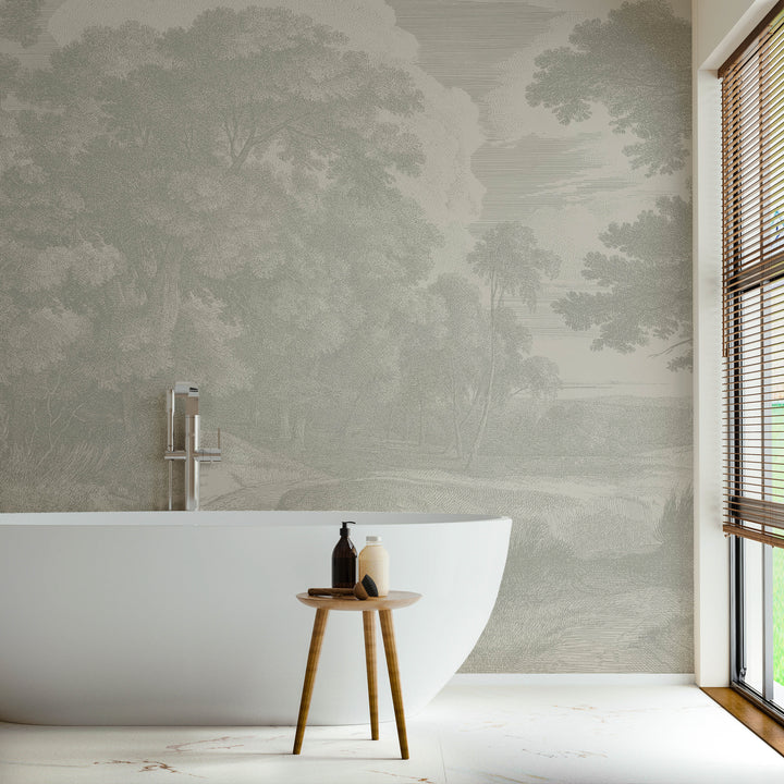 Edge of a Wood Wall Mural - Walnut