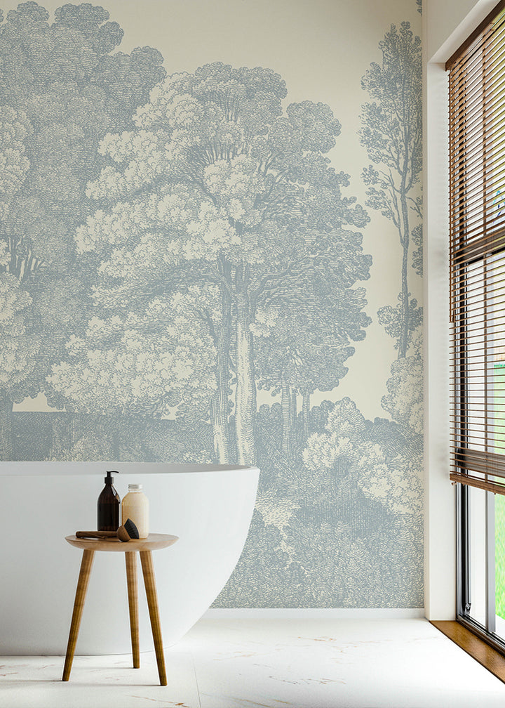 Mineral Spring Wall Mural - Pale Blue