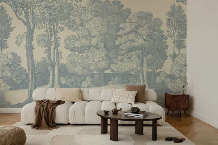 Mineral Spring Wall Mural - Pale Blue