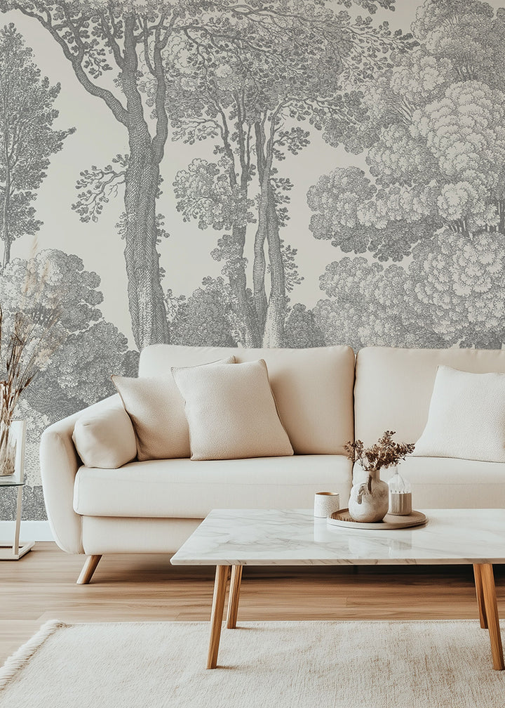 Mineral Spring Wall Mural - Slate Gray