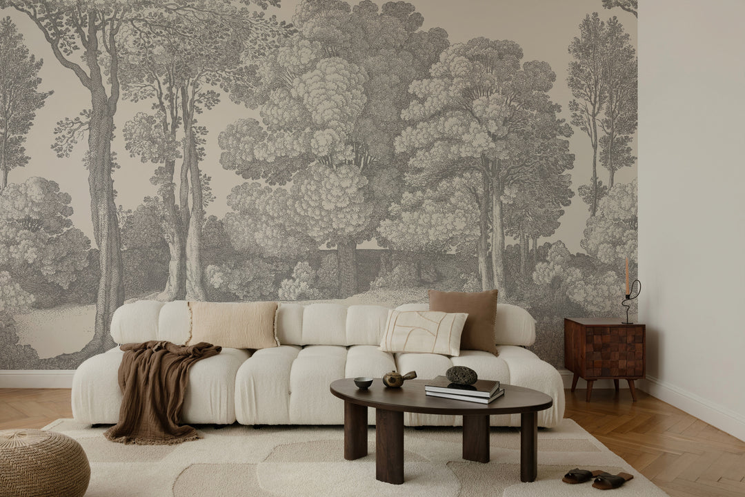Mineral Spring Wall Mural - Slate Gray