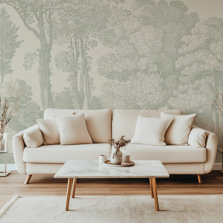 Mineral Spring Wall Mural - Parchment Sage