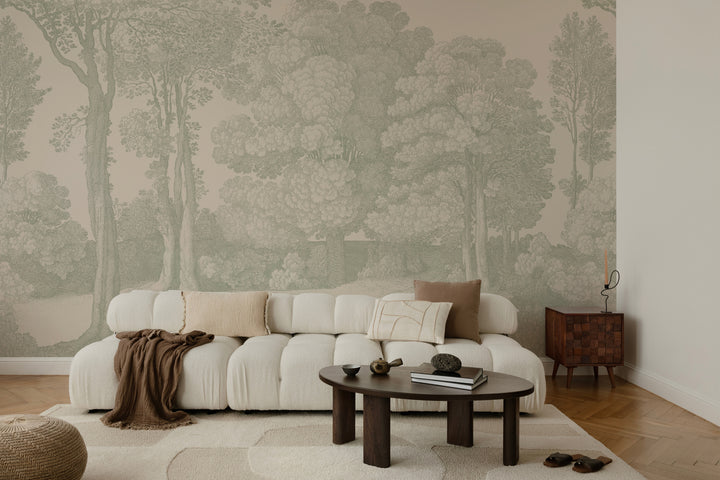 Mineral Spring Wall Mural - Parchment Sage