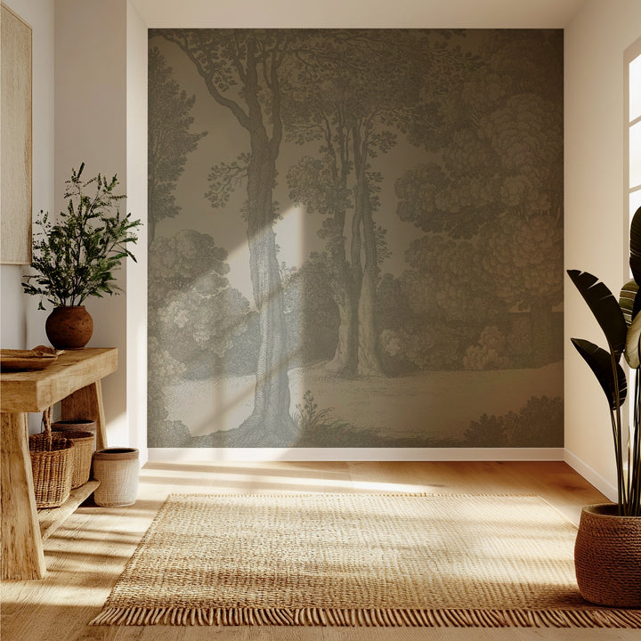 Mineral Spring Wall Mural - Walnut