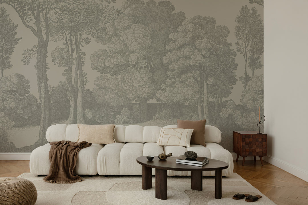 Mineral Spring Wall Mural - Walnut