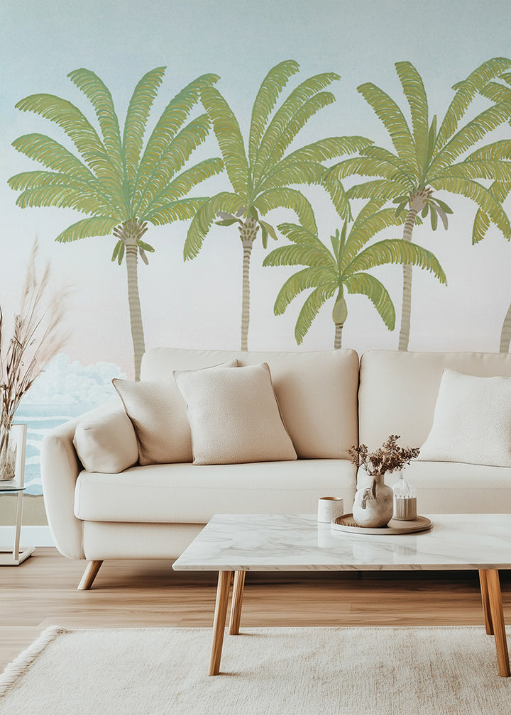 Palm Line Wall Mural - Daylight