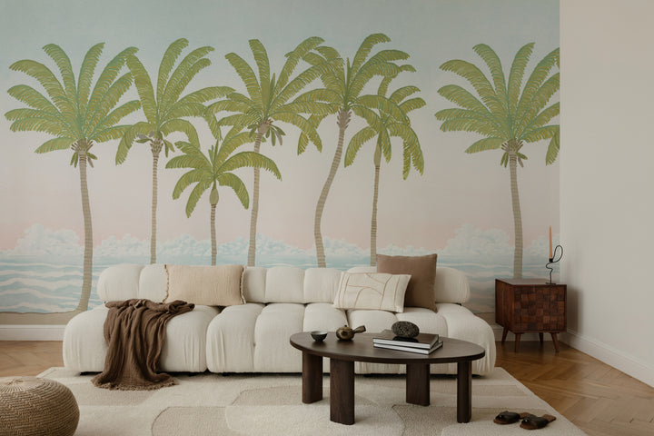 Palm Line Wall Mural - Daylight