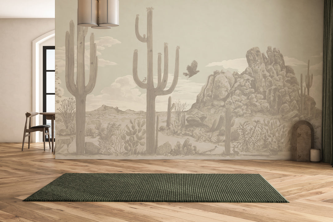 Sonoran Desert Wall Mural - Mid Day Beige