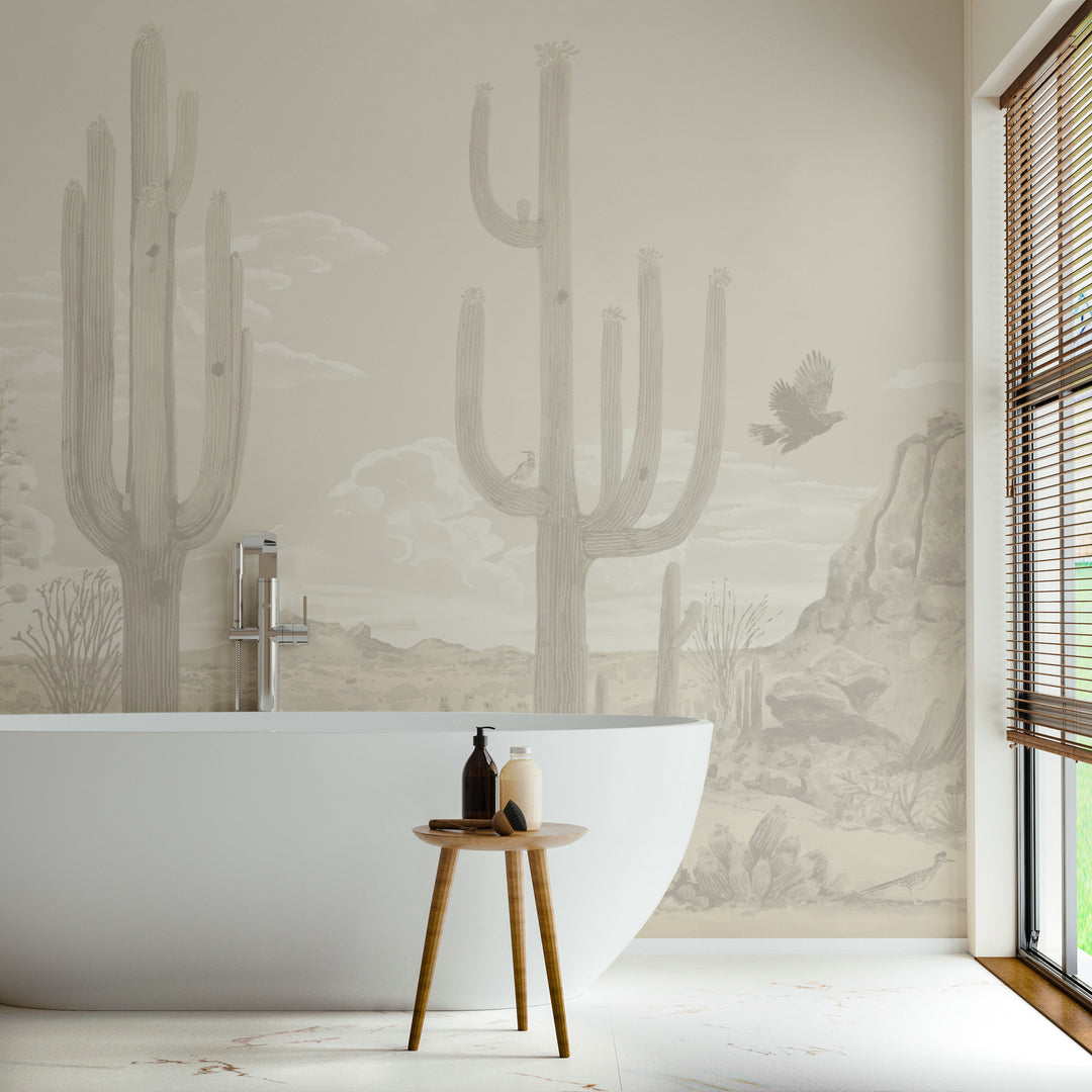 Sonoran Desert Wall Mural - Dusk